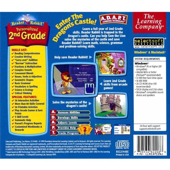 Reader Rabbit 2nd Grade CD Rom - Picture 6 of 8